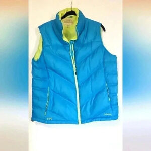 Cabela's puffer vest womens size large‎ goose down feather filled
